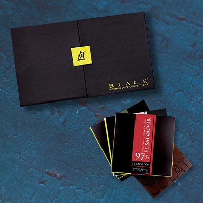 BLACK Chocolate Box + BLACK Chocolate Bars